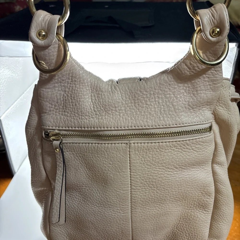 GILL Handbag Tote Hobo Convertible Leather‎ Backpack Blush No Back Straps